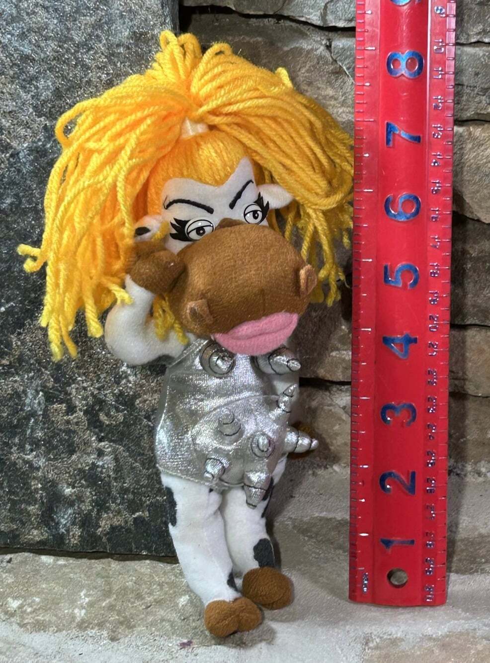 Vintage Plush Infamous Meanies 8" Moodonna (Madonna) Cow Udder Cone Bra 1998